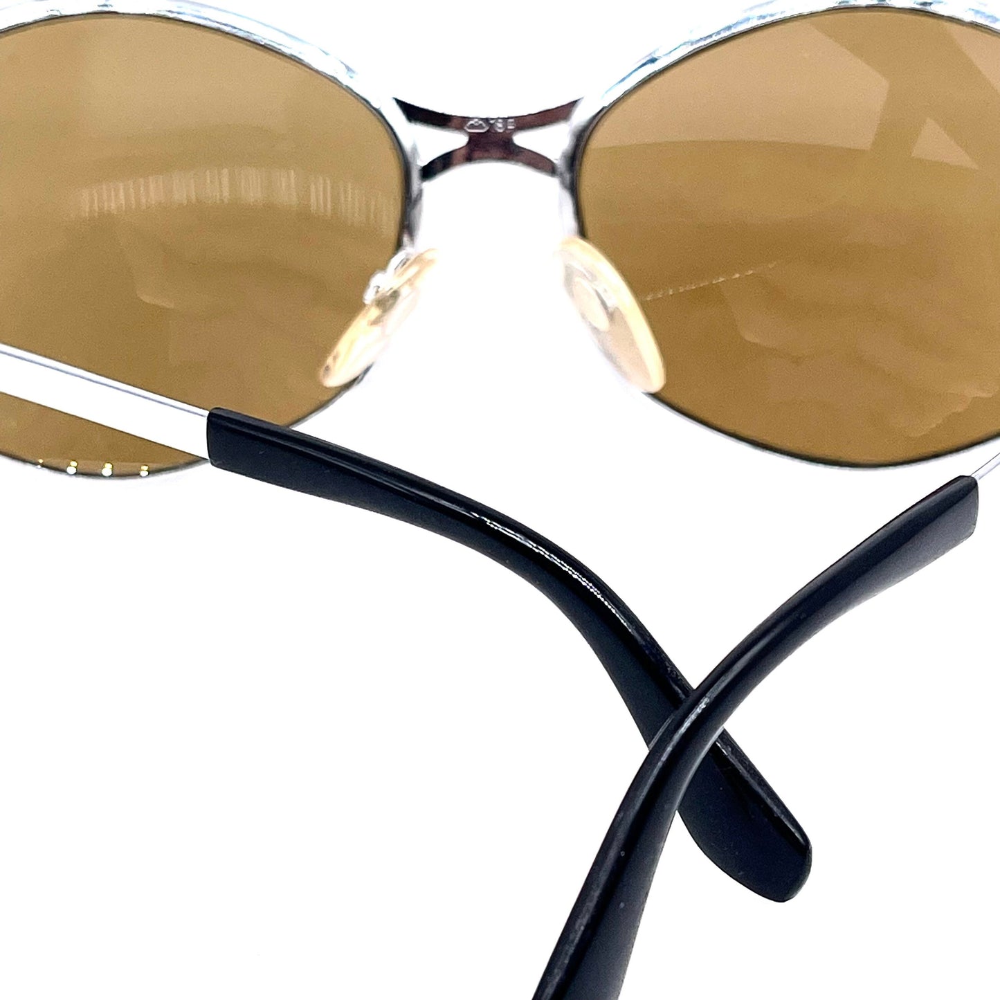 Rodenstock Cervinia 130 Miles Davis’ 70s oversized funky silver metal sunglasses, NOS