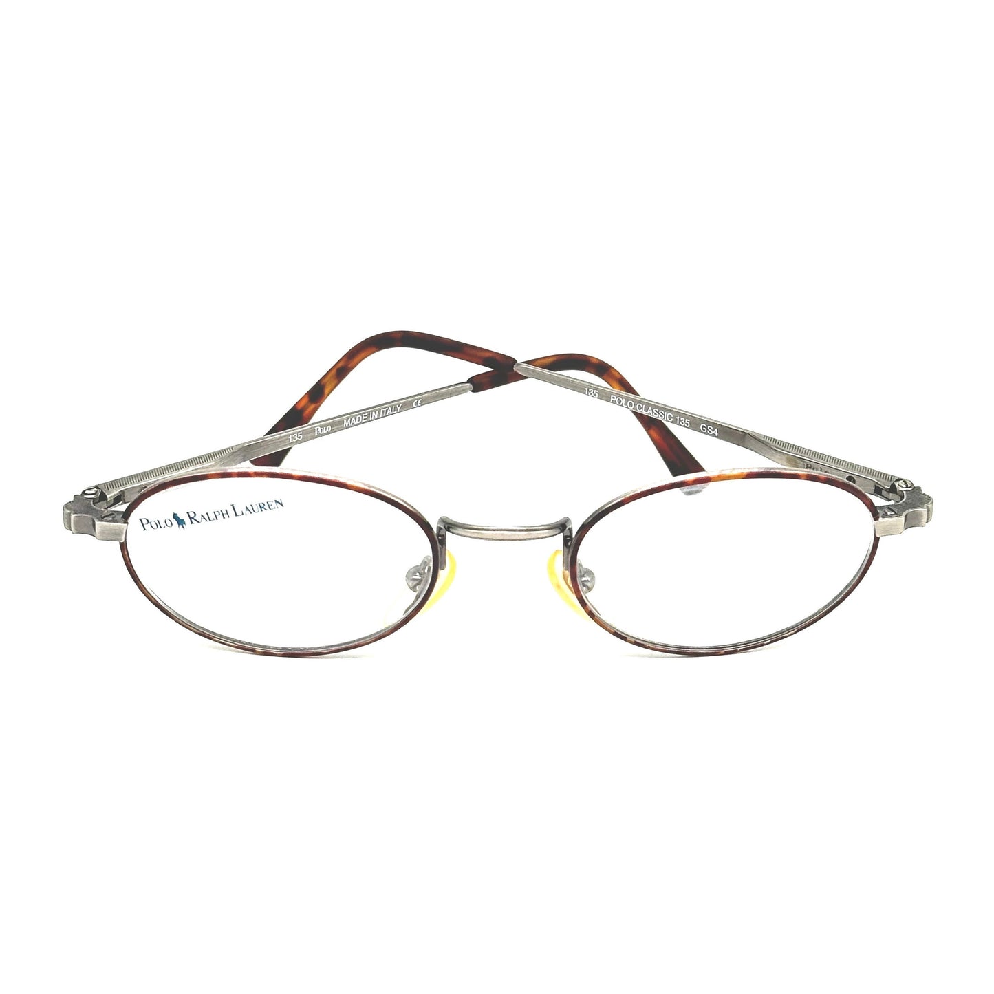 Ralph Lauren Polo Classic GS4 oval gunmetal frame with tortoise details, NoS 80s