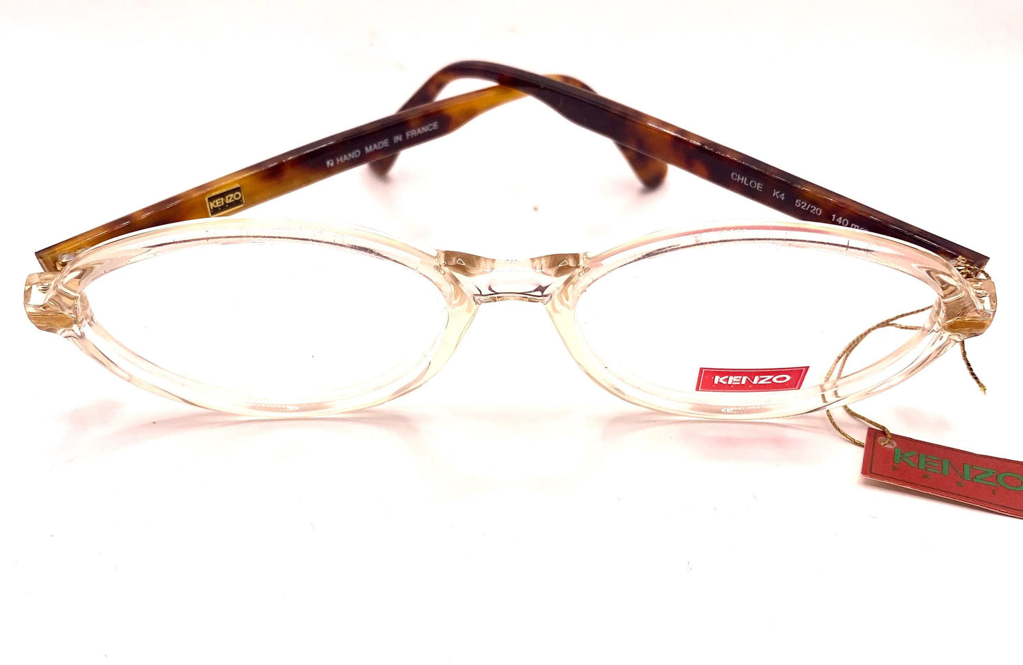 Kenzo Chloe retro oval cello frames in 2 beautiful colours, NOS 80s France