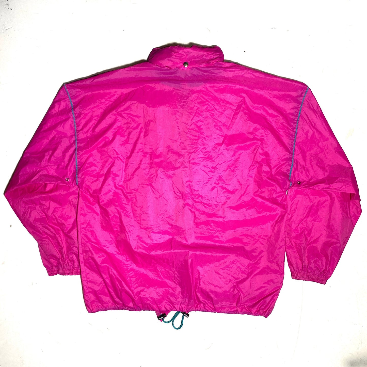 Adidas 90s foldable fucsia rain jacket, perfect condition
