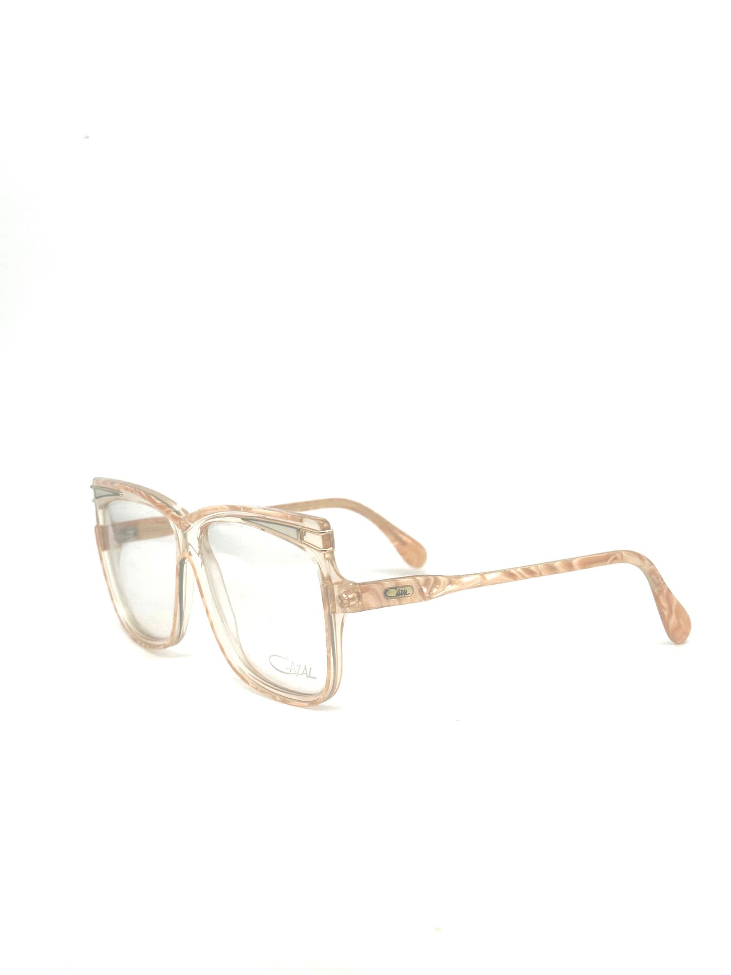 Cazal 168 square oversized eyeglasses w the iconic avant garde design, made in W Germany 80s NOs