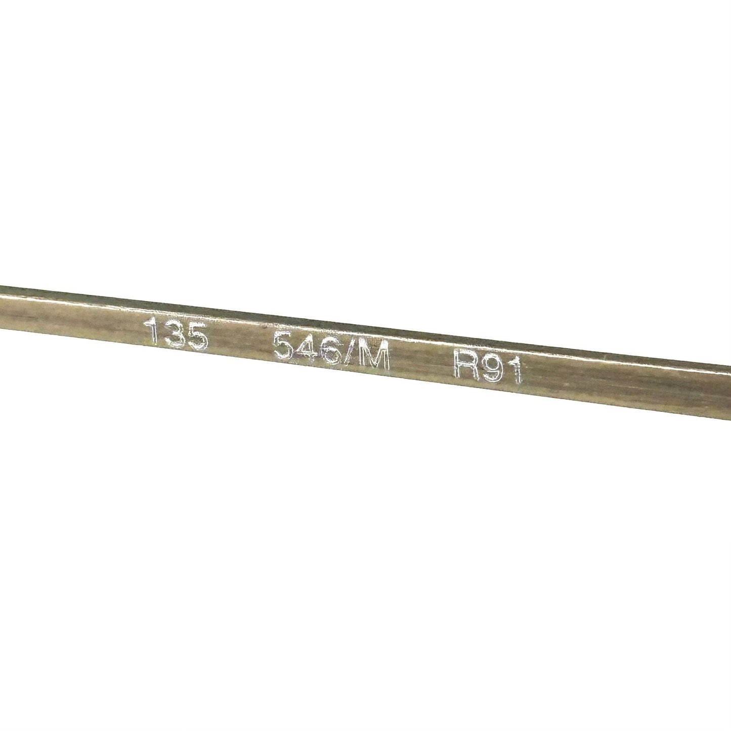 Ralph Lauren 546/M classy 50s inspired half rim square eyeglasses in antique brass metal, NOS 80s