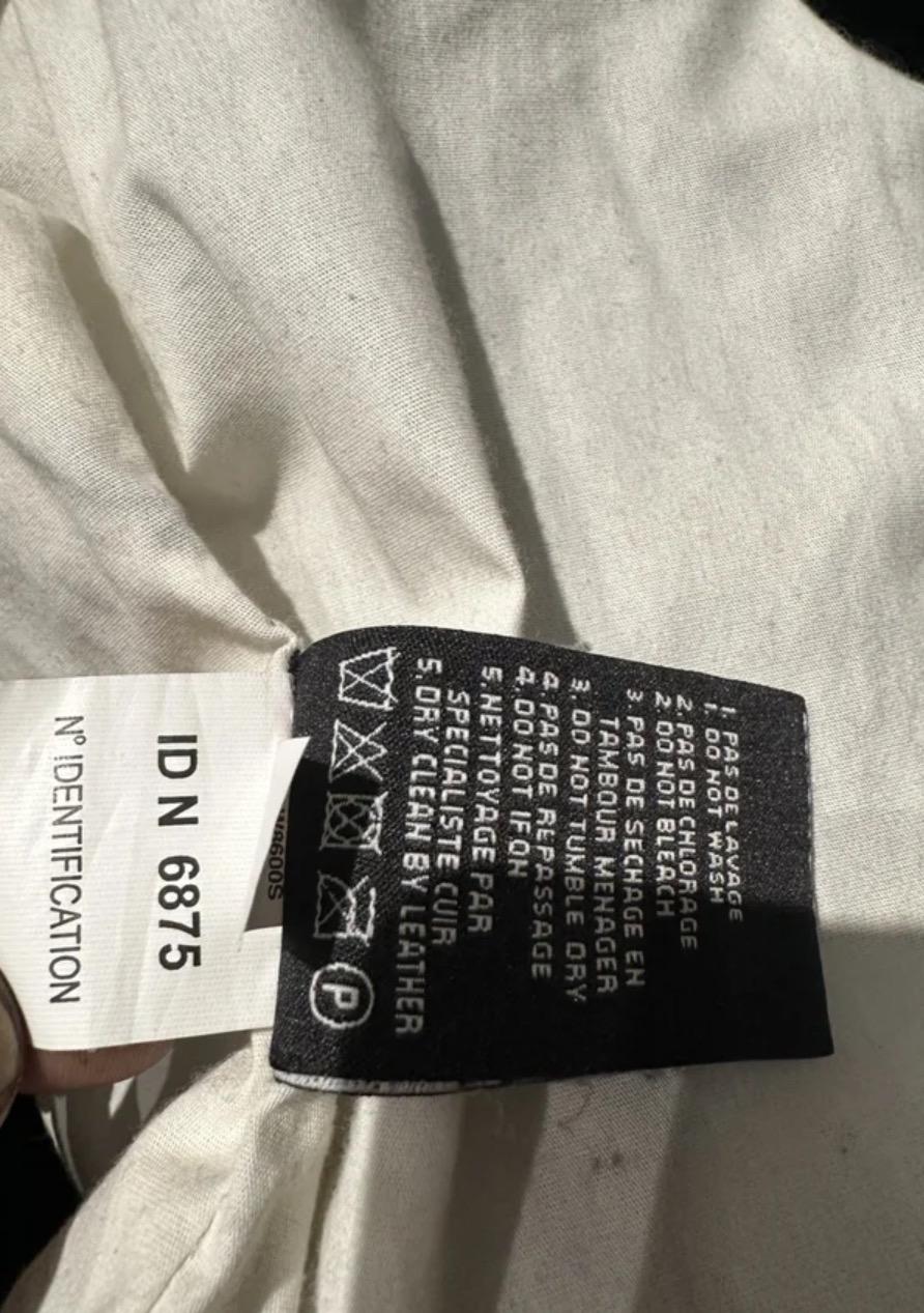 Schott X Swildens Ltd edition matelasse chiodo rocker - biker lambskin leather jacket ladies sz M