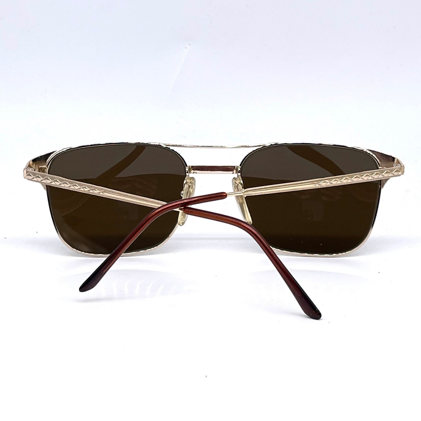 Newave C.01 M 314 square metal/clear eyeglasses frames, 80s