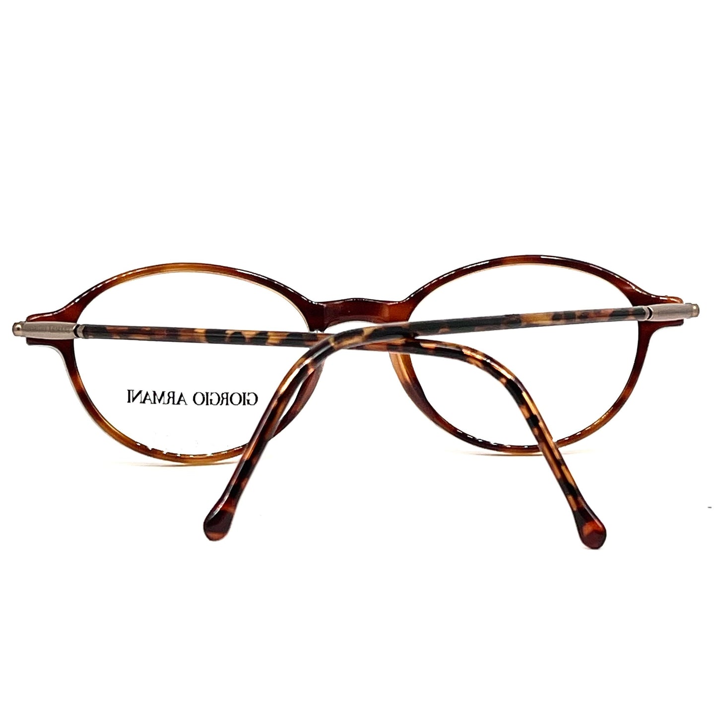 Giorgio Armani 357 oval tortoise keyhole bridge eyeglasses , NOS 90s Italy