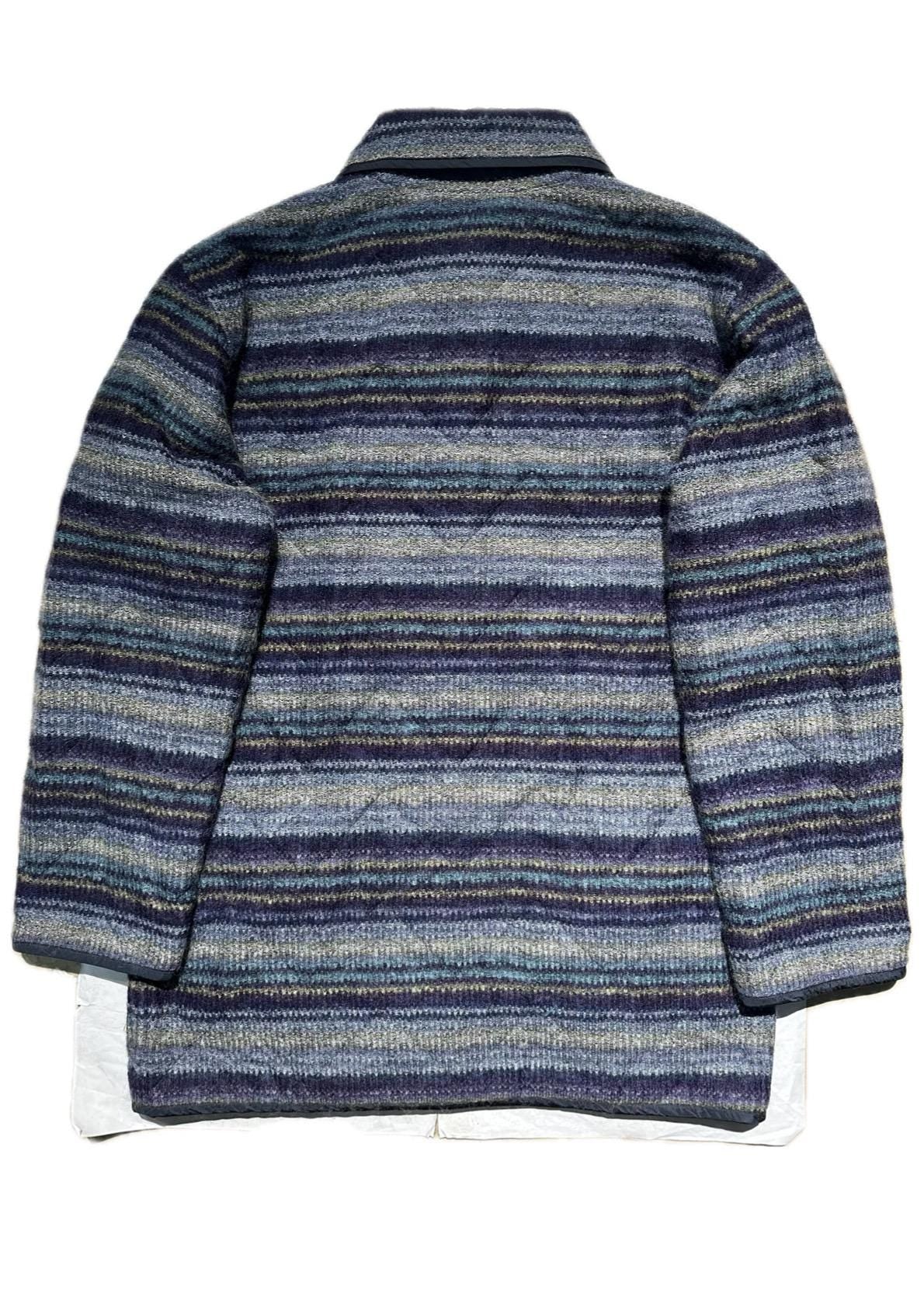 Missoni reversibile multicolor mohair wool - black Quilted long coat, in mint condition sz XL