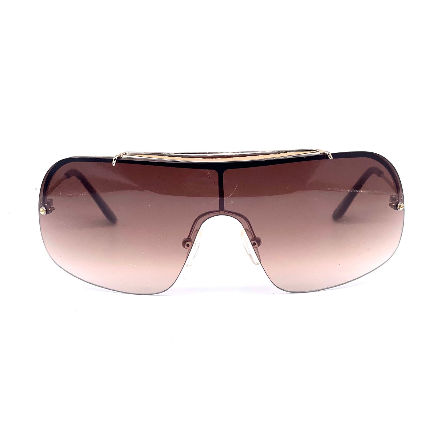 Nafta SN1027 mask wrap fade sunglasses Made in Italy NOS Y2K