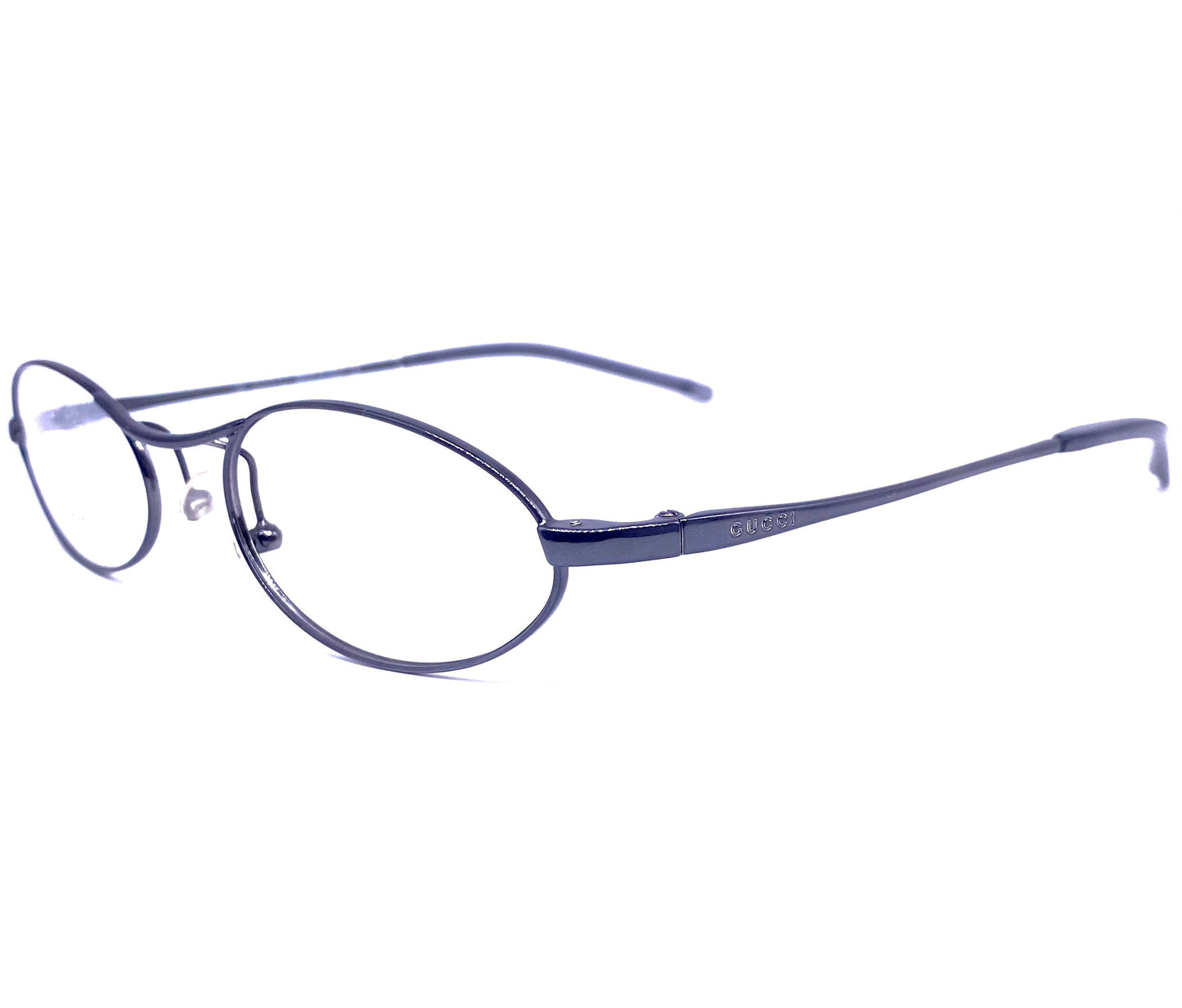 Gucci GG2671 sleek oval titanium eyeglasses frames, NOS early 2k Italy
