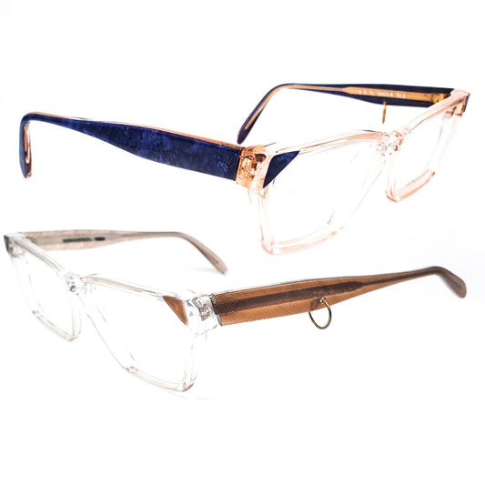 Sonia Rykiel SR-12 clear square cateye frames in 2  colors, NoS 80s France