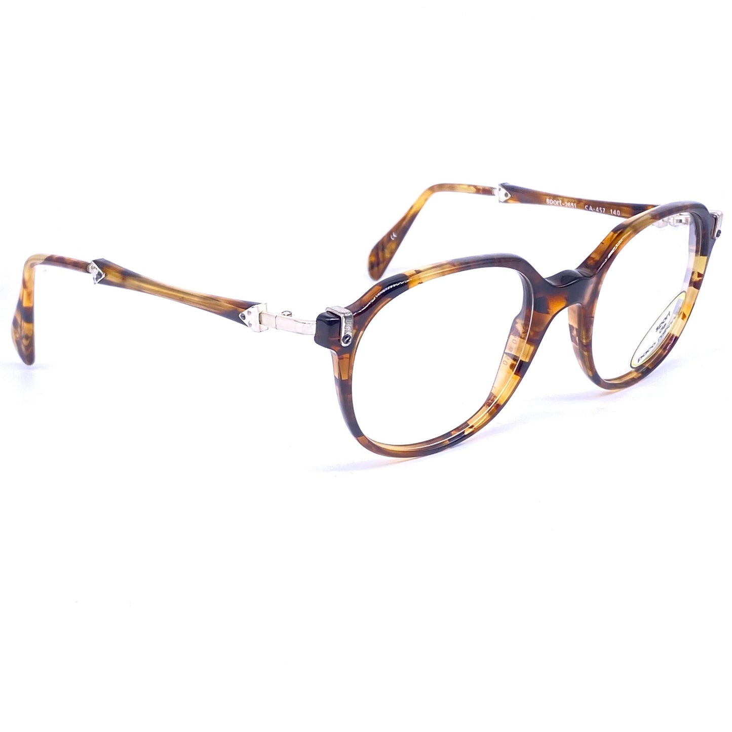 Paco Rabanne montature geek quadrate con dettagli steampunk, NOS 80 France