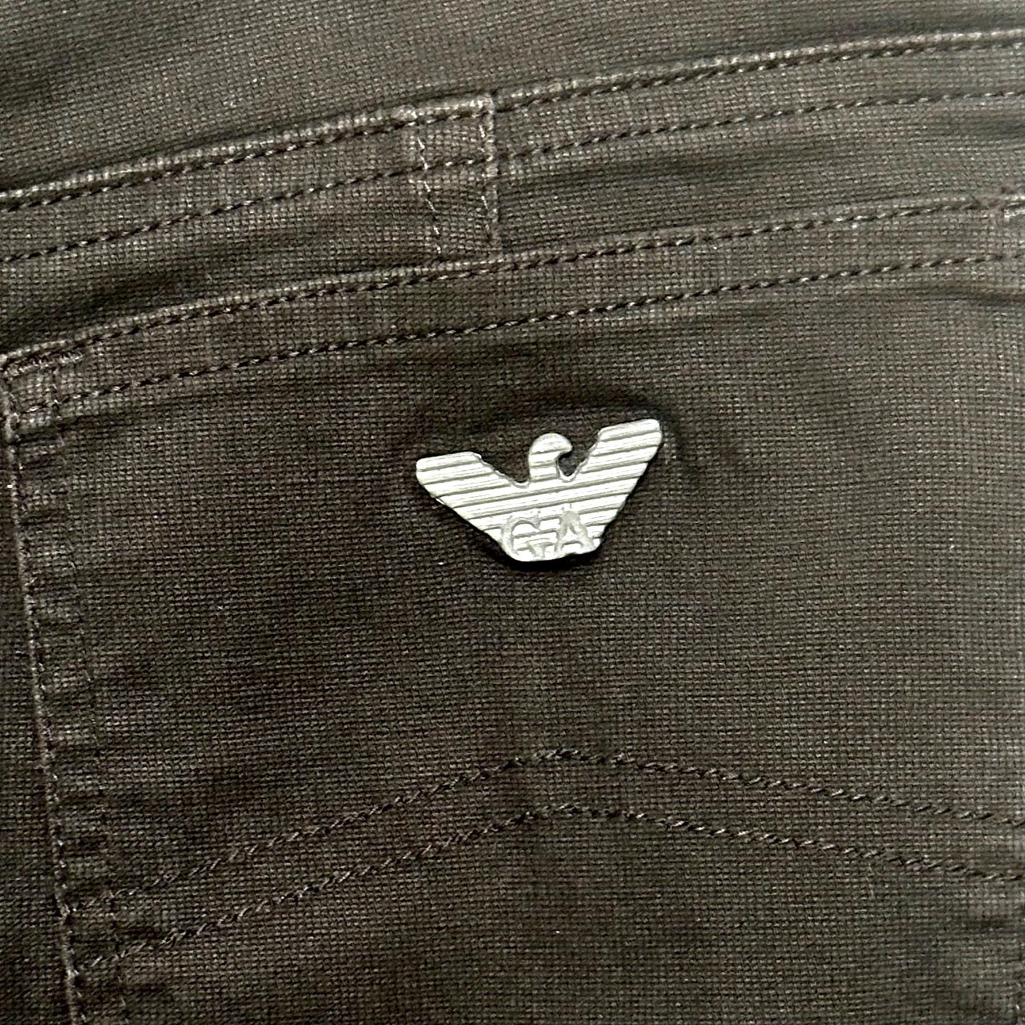 Armani Jeans Black Light Cotton Trousers size 30 90s