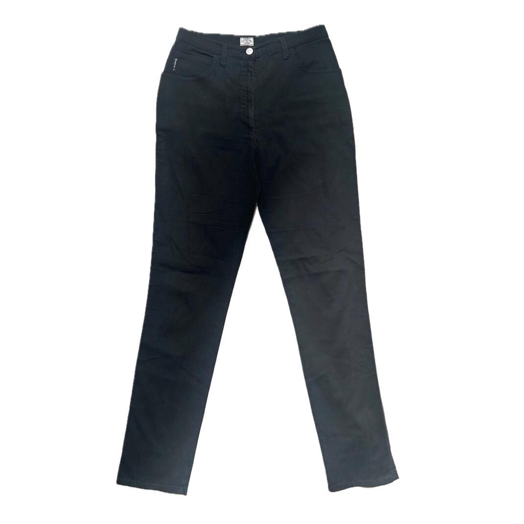 Armani Jeans Black Light Cotton Trousers size 30 90s