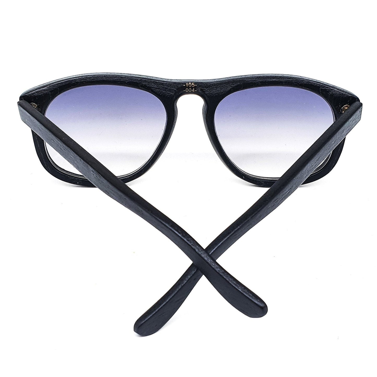 Jean Lempereur woodline aviator rosewood sunglasses fade lenses, NOS 1980s Handmade France