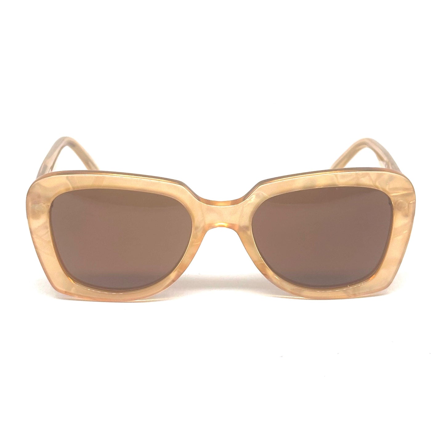 Fiorucci 407 mother of pearl clear yellow pink cyaan sunglasses Made in Italy 90s