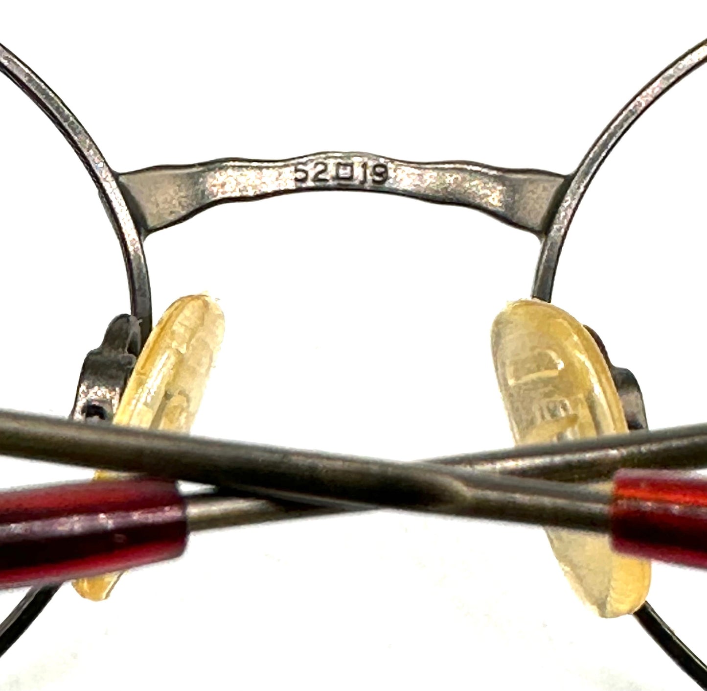 Tura 782 oval antique brass frames w/irregular hammered texture, NOS 80s mint