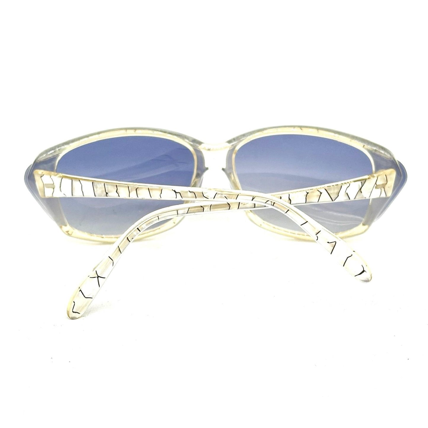 Alain Mikli 42 oval square white pearl or black/red acetate sunglasses, 90s NOS made in France