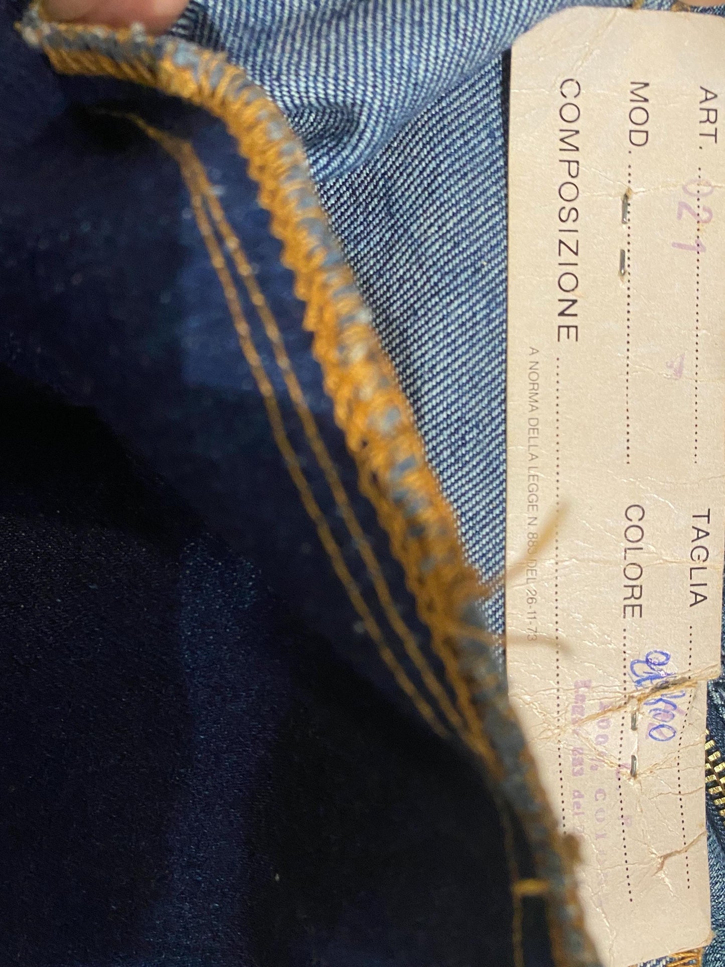 Pop 84 70s NOS flared indigo blue jeans brand new w tags sz 28