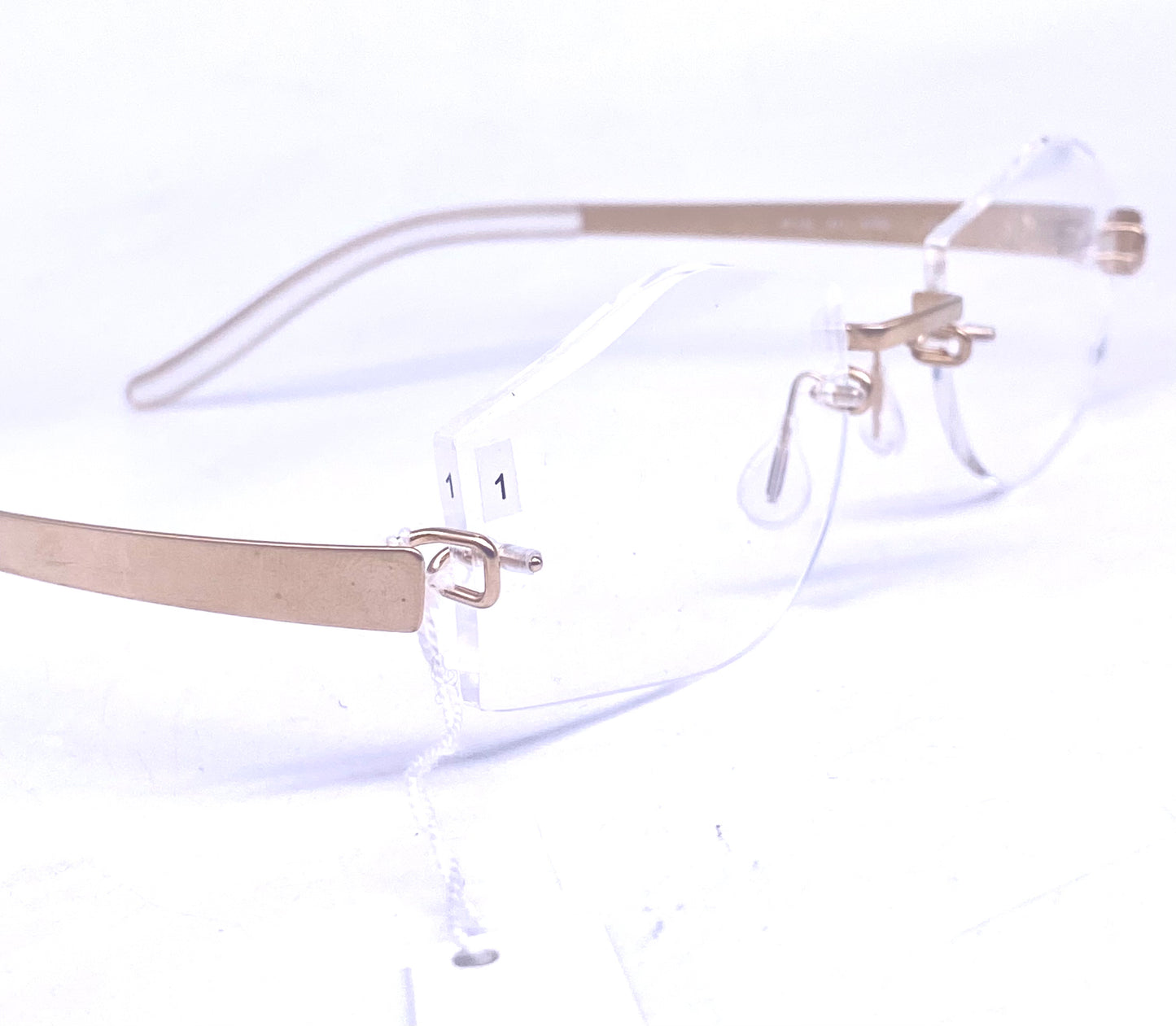 Kazuo Kawasaki / Masunaga B Titan MP704 rimless frames handmade in Japan, NoS