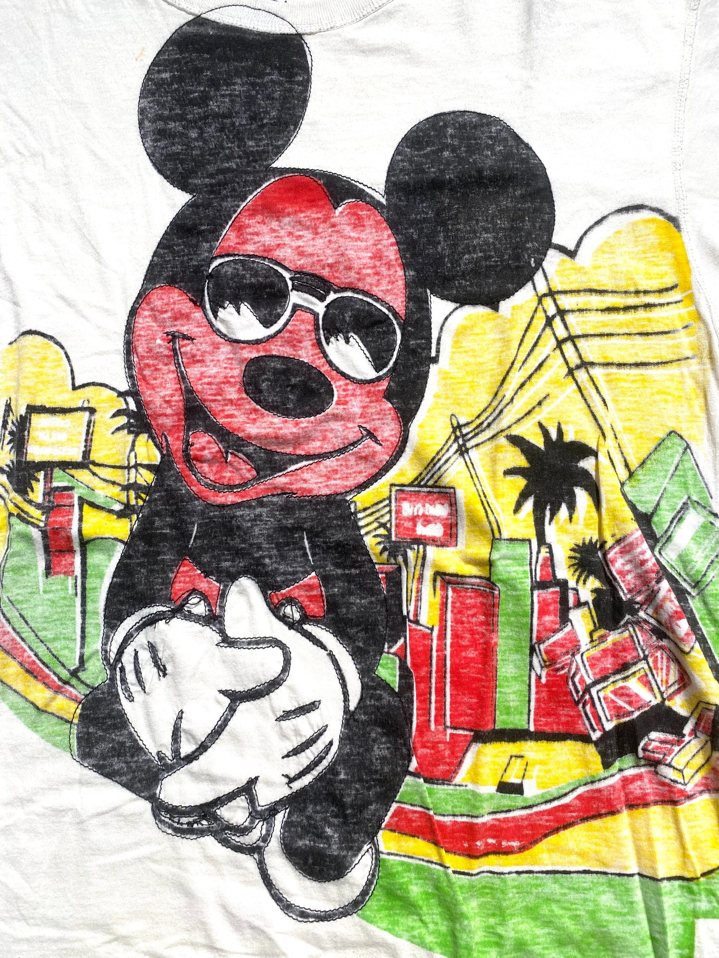 Religion x Disney Mickey Mouse reverse print/ embroidery t-shirt