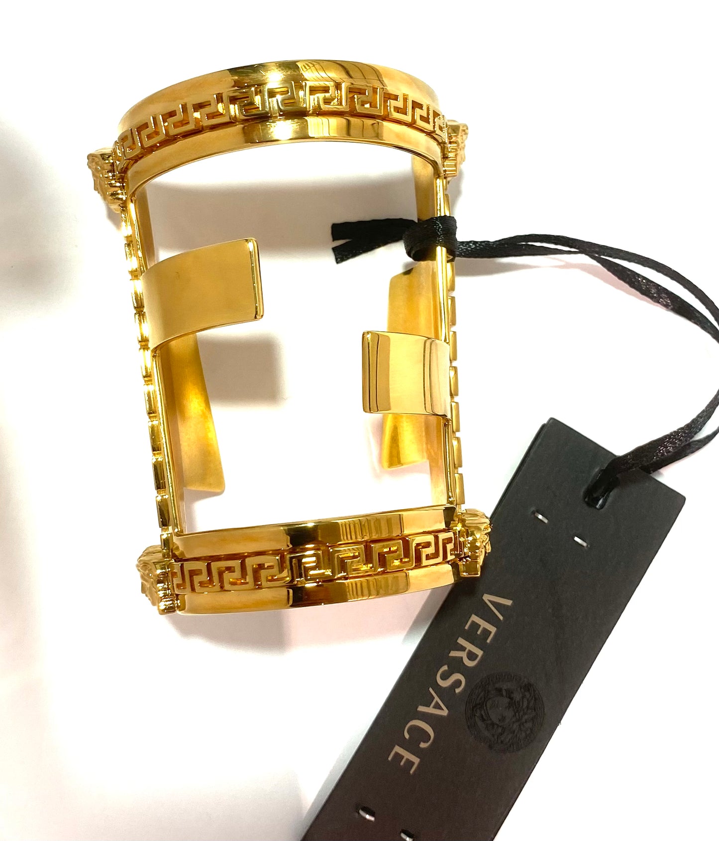 Fendace golden greek + double F & Medusa Fendi x Versace sz S New