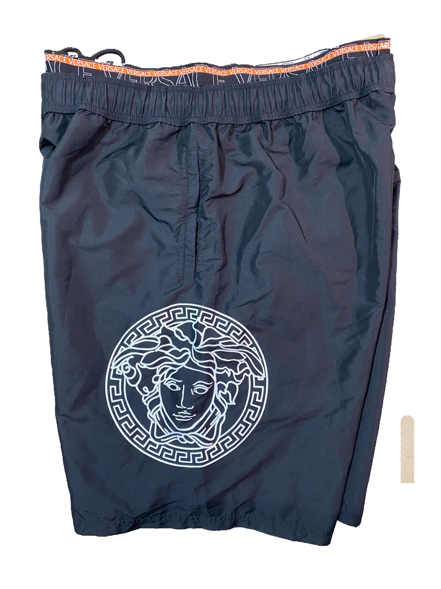 Versace black lmedusa swim surfer trunks, new sz 3