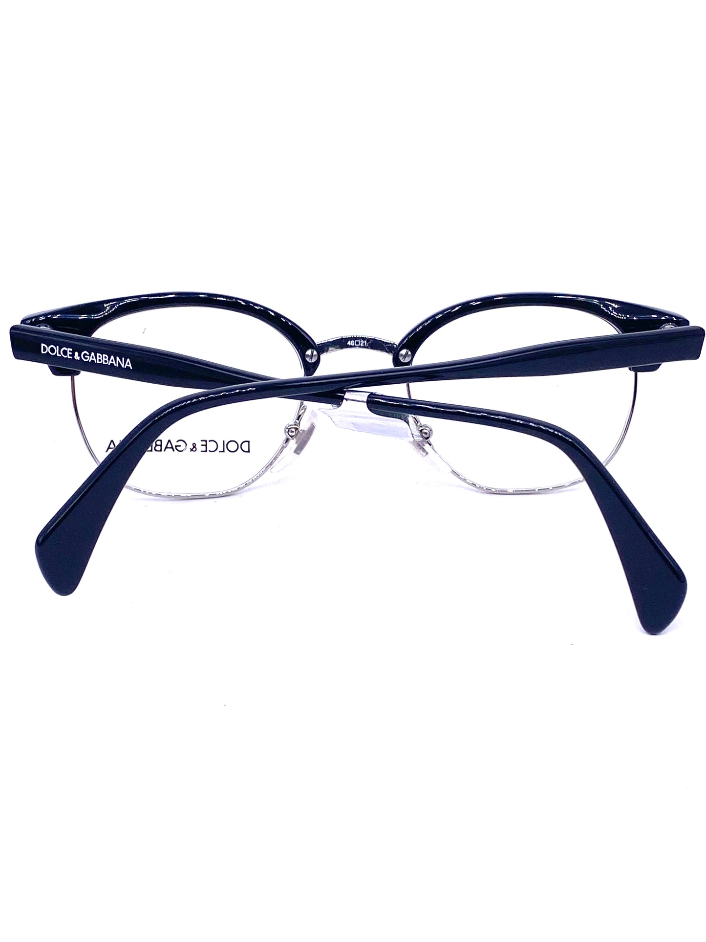 Dolce & Gabbana 901 club-master style browline eyeglasses frames, NOS 90s Italy