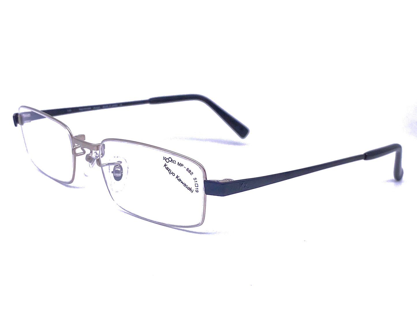 Kazuo Kawasaki/ Masunaga MP 682 ultra thin rectangular titanium eyeglasses made Japan, 4 colorways