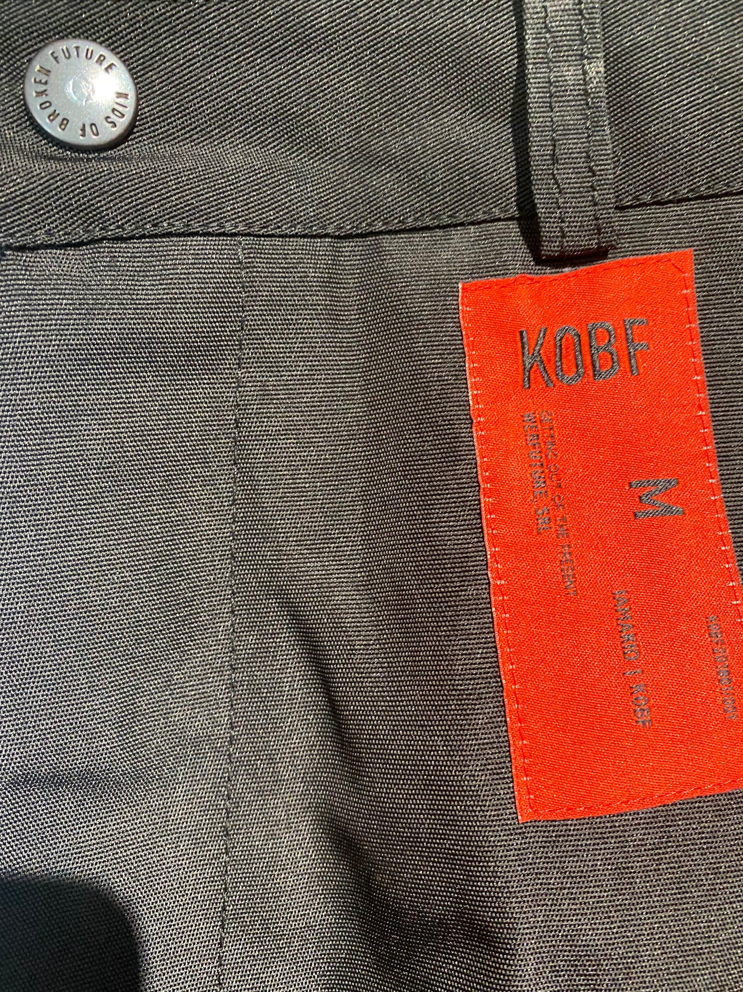 Kids of broken future black Seaqual cargo worker trousers