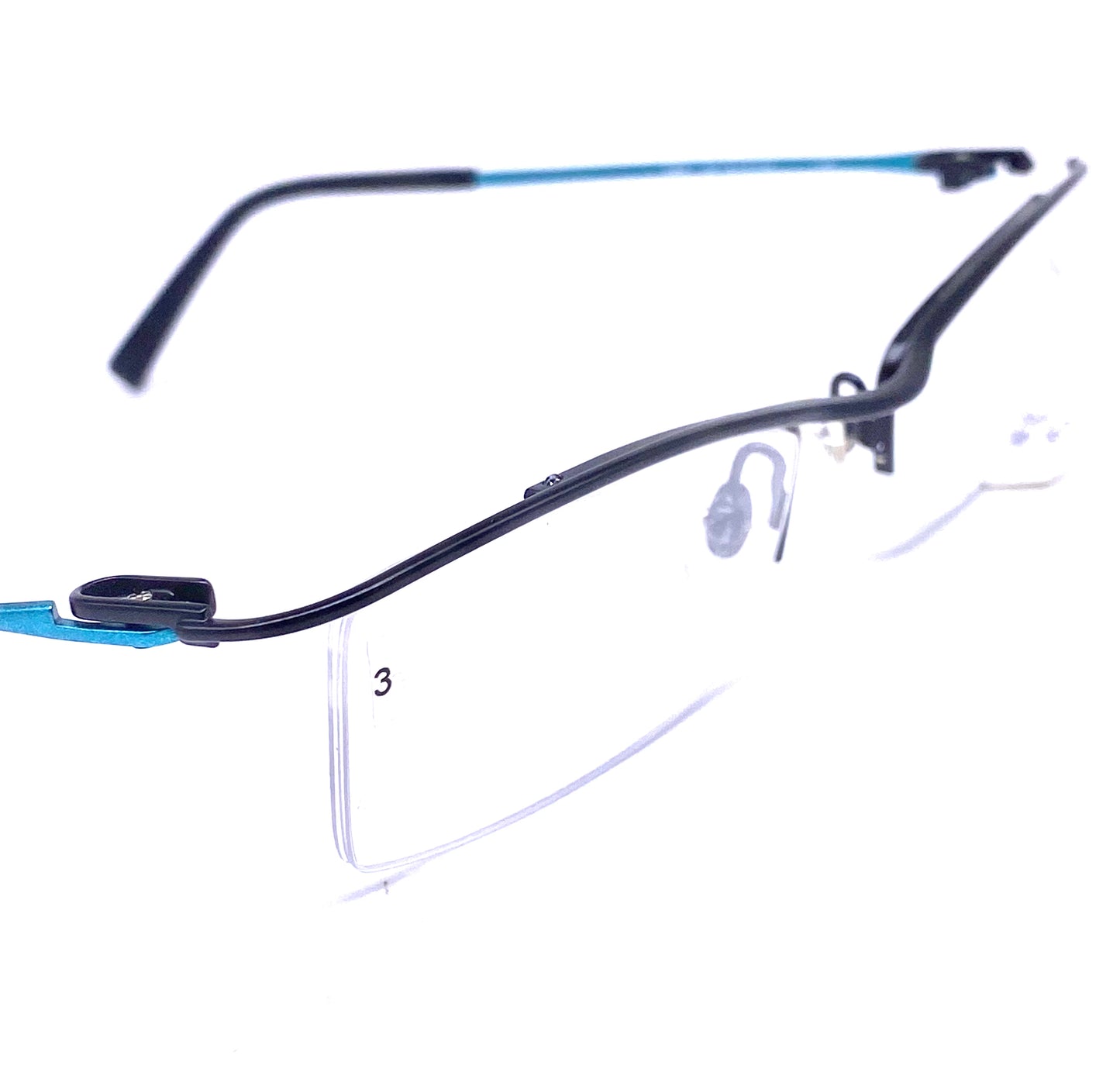 Kazuo Kawasaki MP732 half rim rectangular B-Titan frames, 2 colors NOS