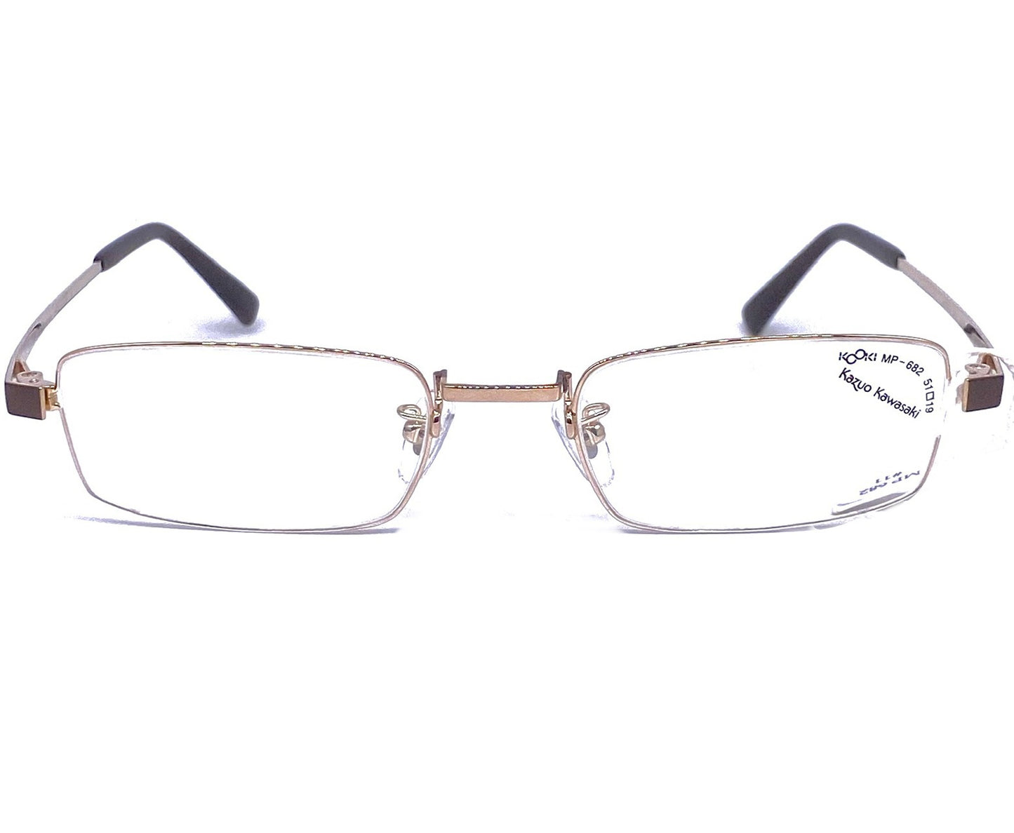 Kazuo Kawasaki/ Masunaga MP 682 ultra thin rectangular titanium eyeglasses made Japan, 4 colorways