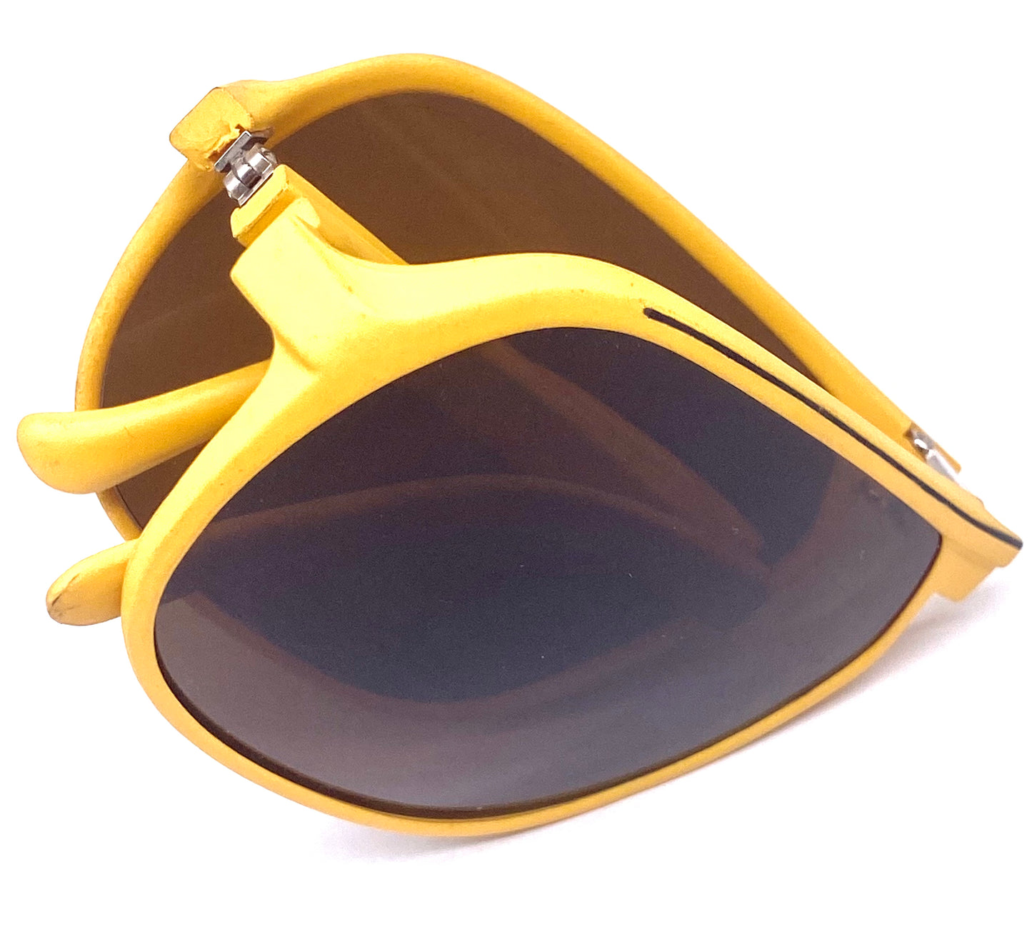 Camel Trophy NOS yellow folding aviator sunglasses, collectible