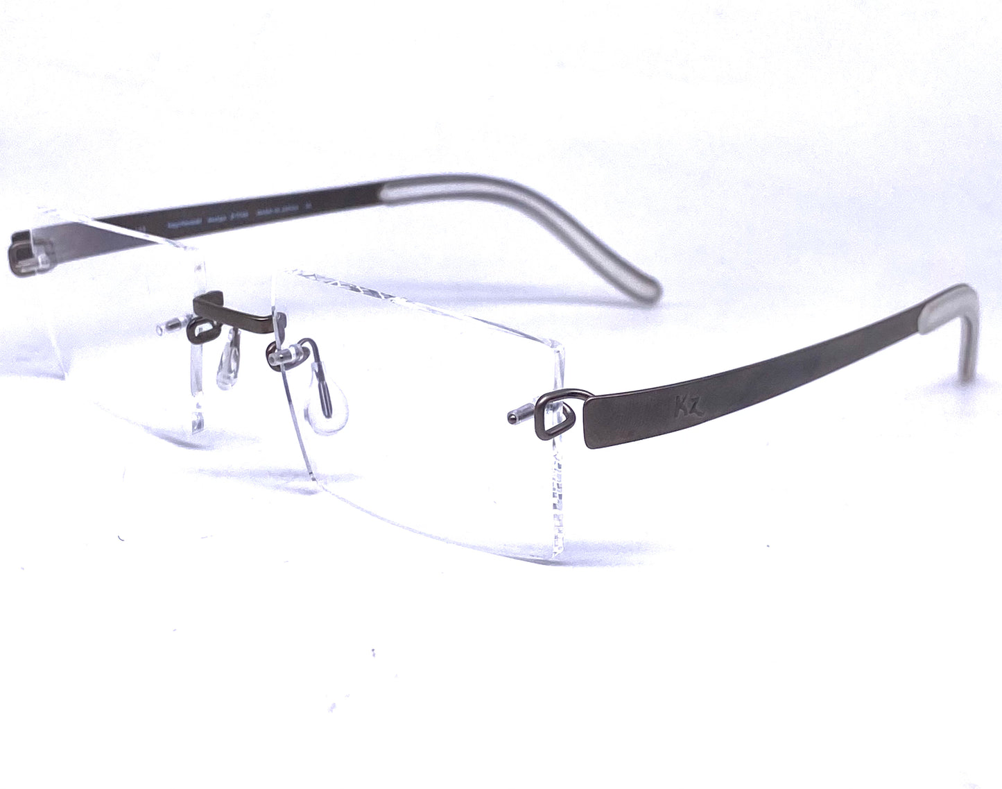 Kazuo Kawasaki / Masunaga B Titan MP704 rimless frames handmade in Japan, NoS