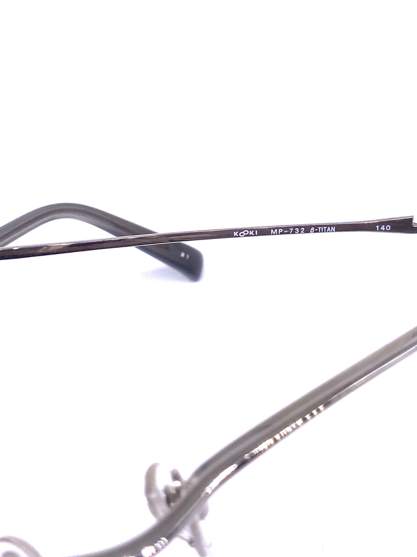 Kazuo Kawasaki MP732 half rim rectangular B-Titan frames, 2 colors NOS