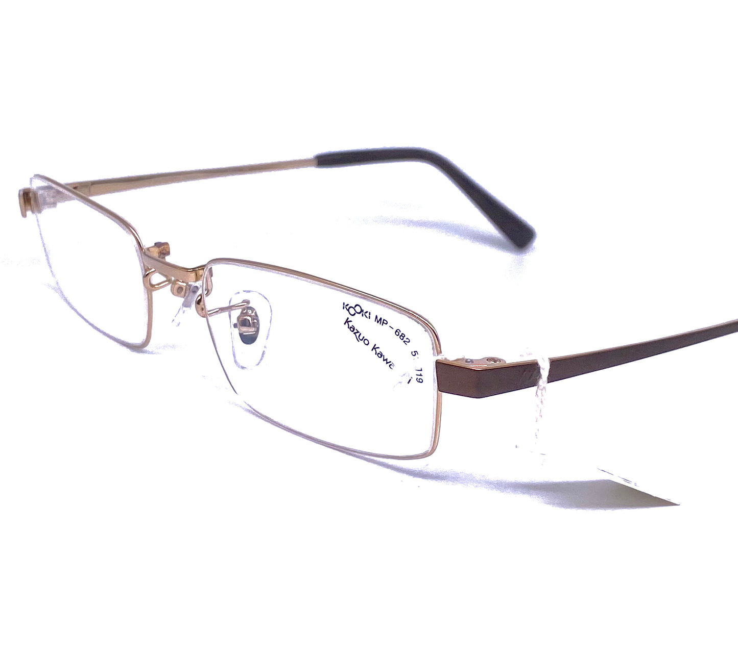 Kazuo Kawasaki/ Masunaga MP 682 ultra thin rectangular titanium eyeglasses made Japan, 4 colorways