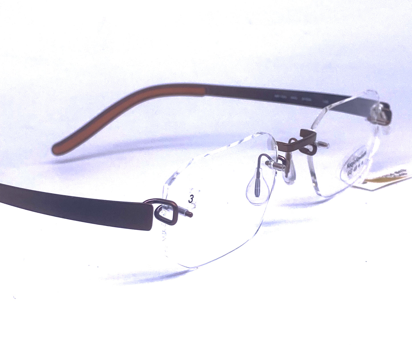 Kazuo Kawasaki / Masunaga B Titan MP704 rimless frames handmade in Japan, NoS