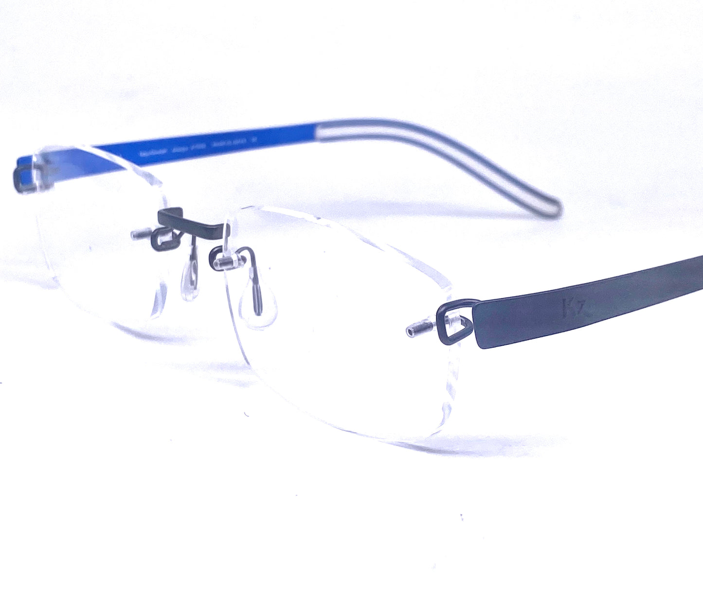 Kazuo Kawasaki / Masunaga B Titan MP704 rimless frames handmade in Japan, NoS