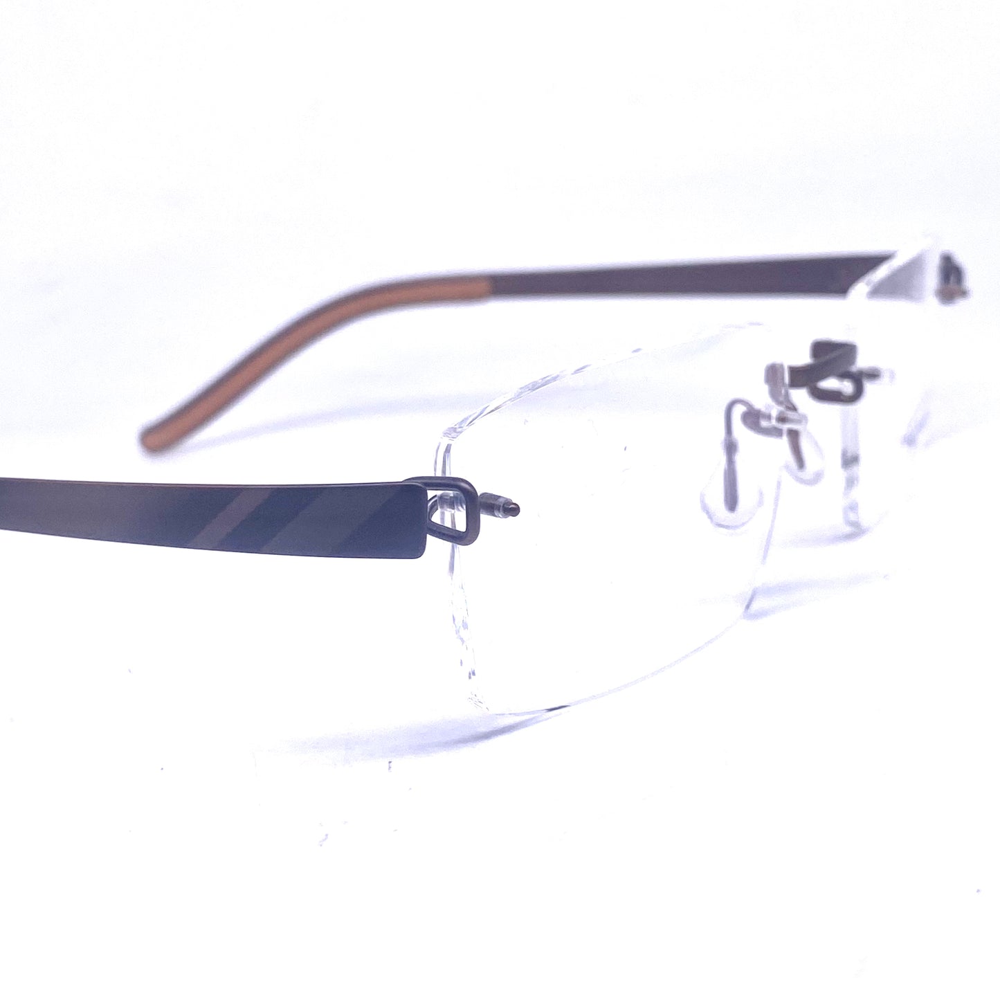 Kazuo Kawasaki / Masunaga B Titan MP704 rimless frames handmade in Japan, NoS