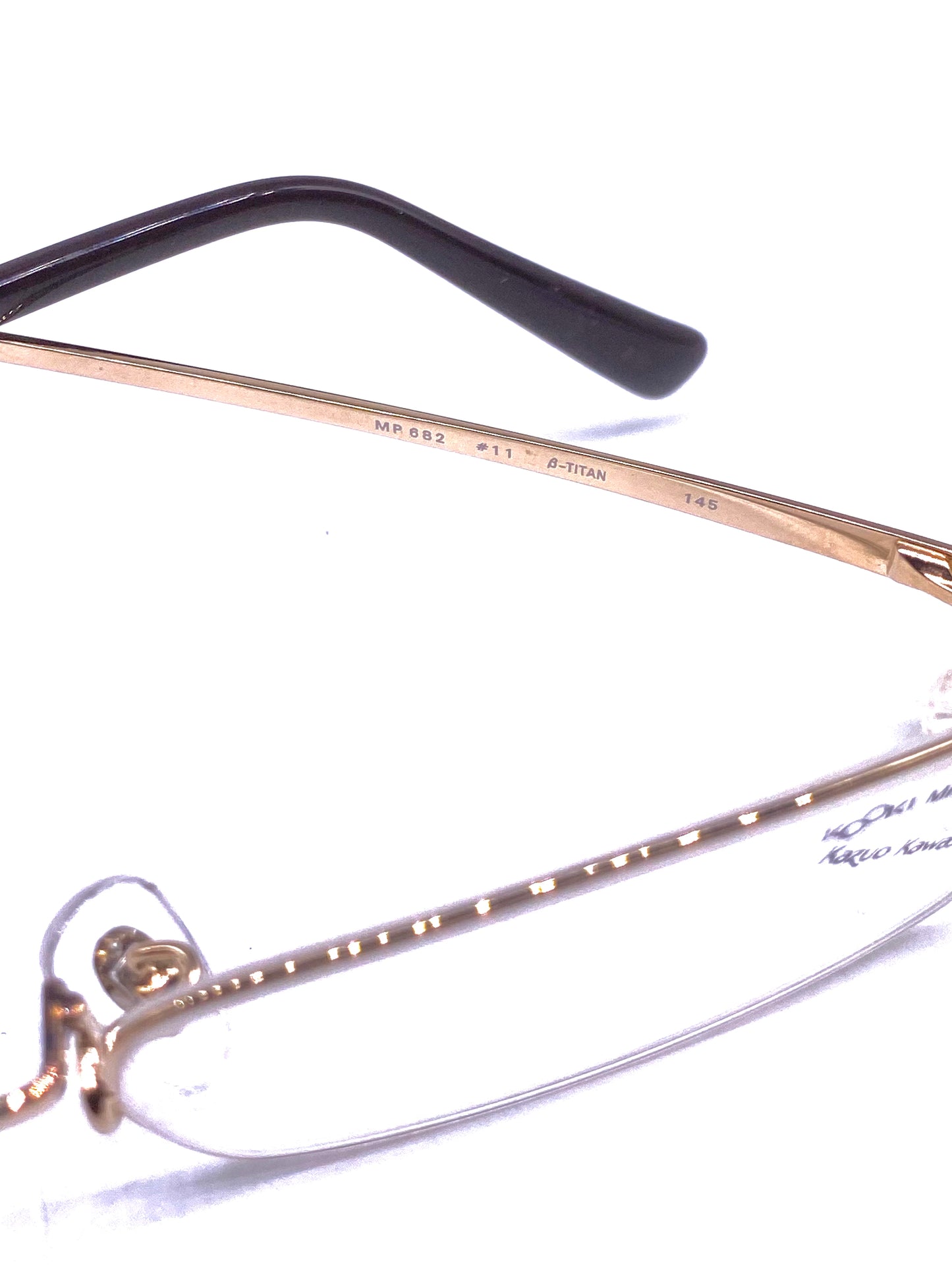 Kazuo Kawasaki/ Masunaga MP 682 ultra thin rectangular titanium eyeglasses made Japan, 4 colorways