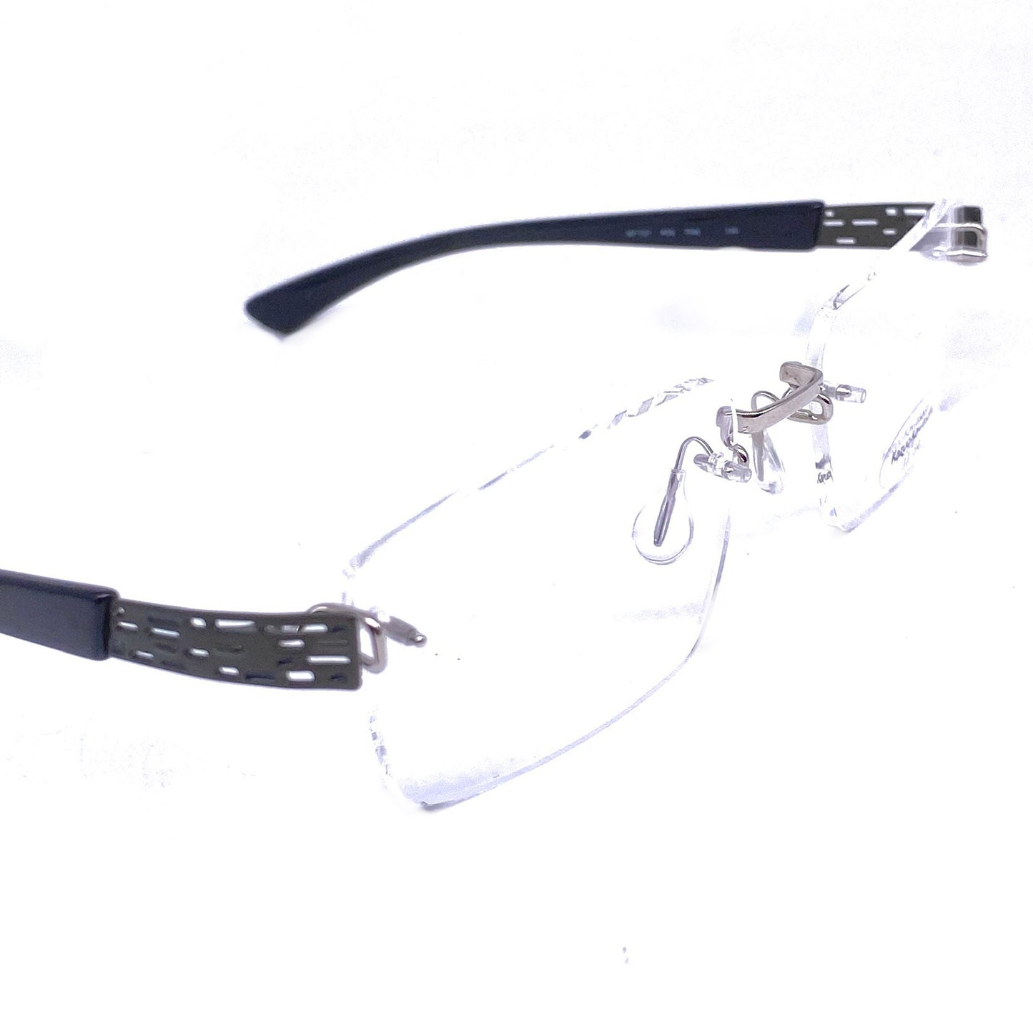 Masunaga- Kazuo Kawasaki MP707 rimless B-Titan glasses frames hand made in Japan