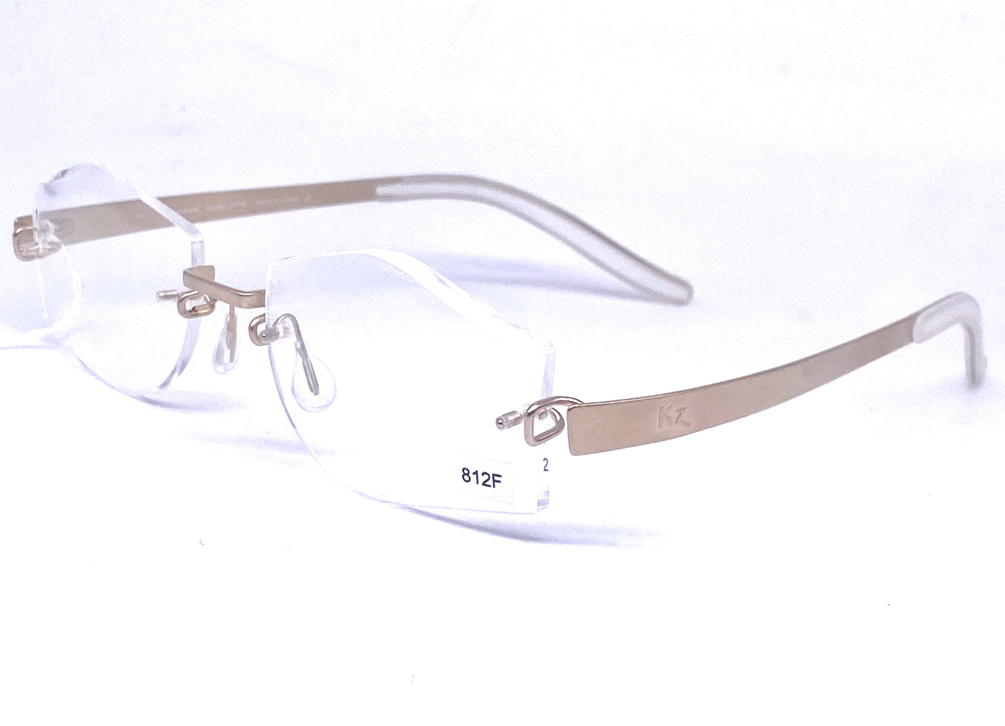 Kazuo Kawasaki / Masunaga B Titan MP704 rimless frames handmade in Japan, NoS