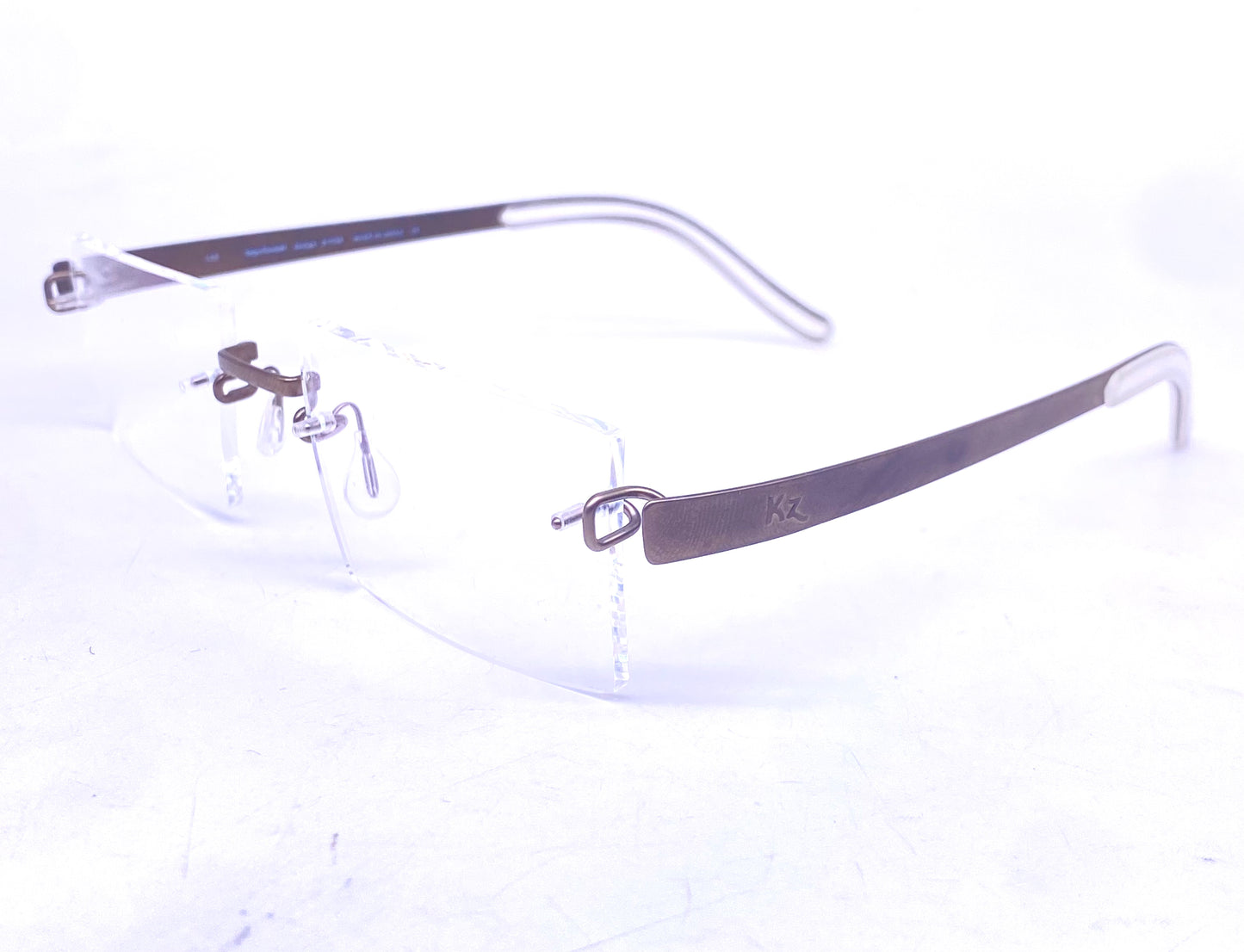 Kazuo Kawasaki / Masunaga B Titan MP704 rimless frames handmade in Japan, NoS