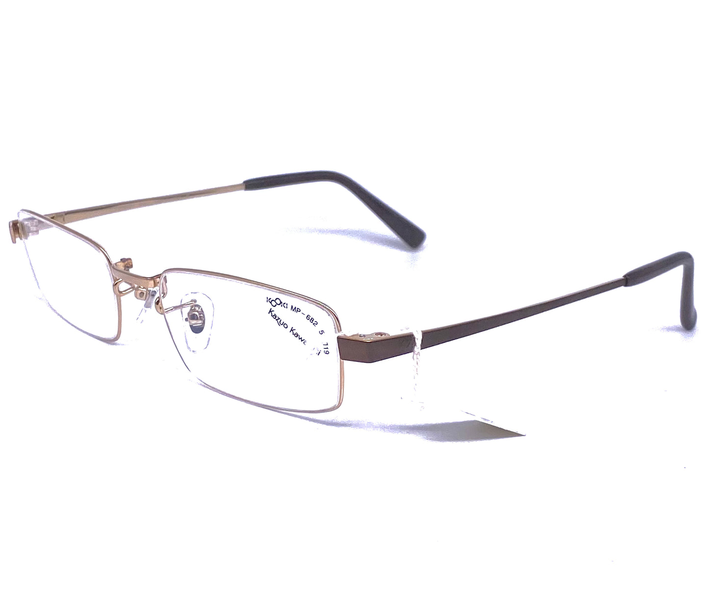 Kazuo Kawasaki/ Masunaga MP 682 ultra thin rectangular titanium eyeglasses made Japan, 4 colorways