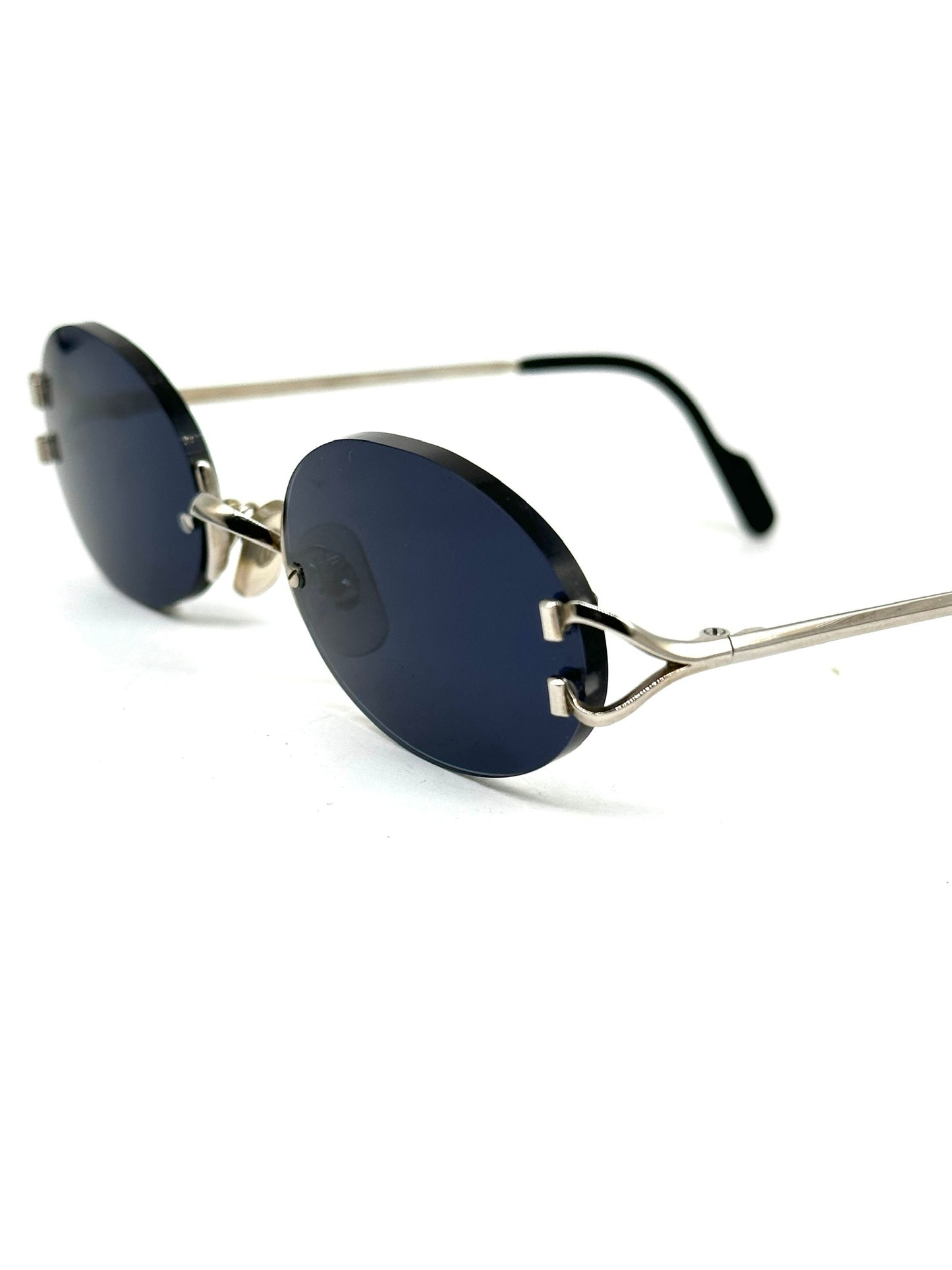 Cartier Madison C Decor platine with oval grey lenses, great condition.