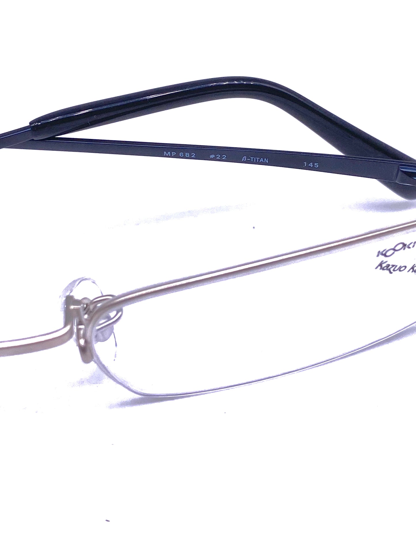 Kazuo Kawasaki/ Masunaga MP 682 ultra thin rectangular titanium eyeglasses made Japan, 4 colorways