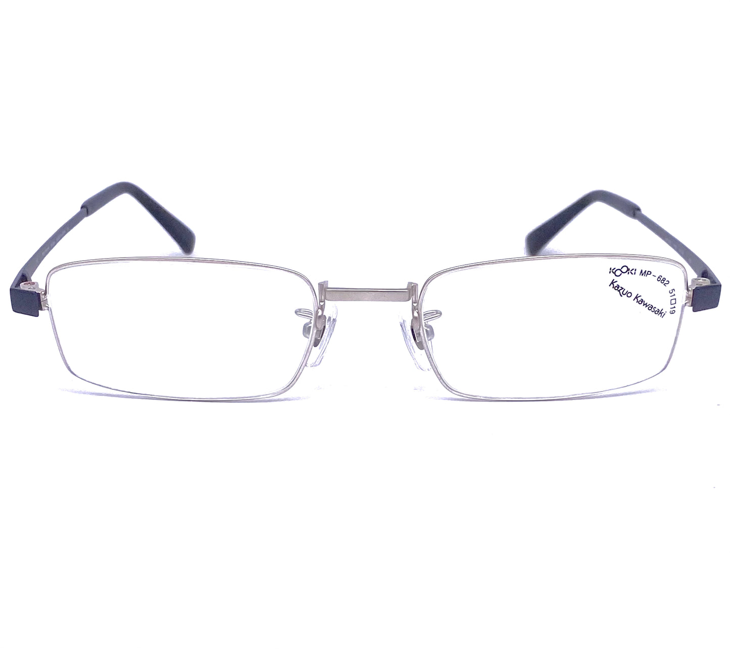 Kazuo Kawasaki/ Masunaga MP 682 ultra thin rectangular titanium eyeglasses made Japan, 4 colorways