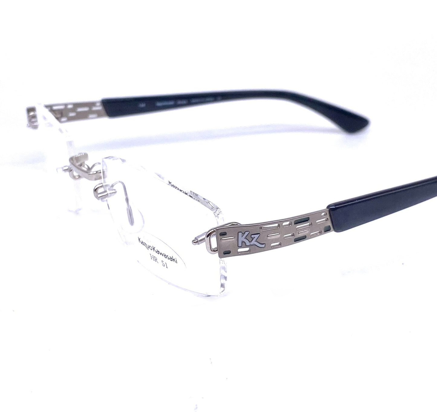 Masunaga- Kazuo Kawasaki MP707 rimless B-Titan glasses frames hand made in Japan