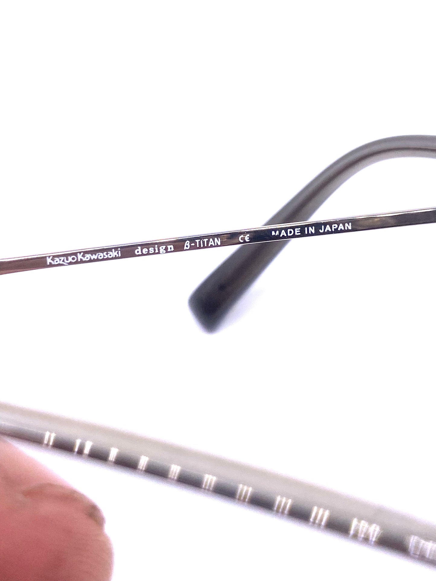 Kazuo Kawasaki MP732 half rim rectangular B-Titan frames, 2 colors NOS