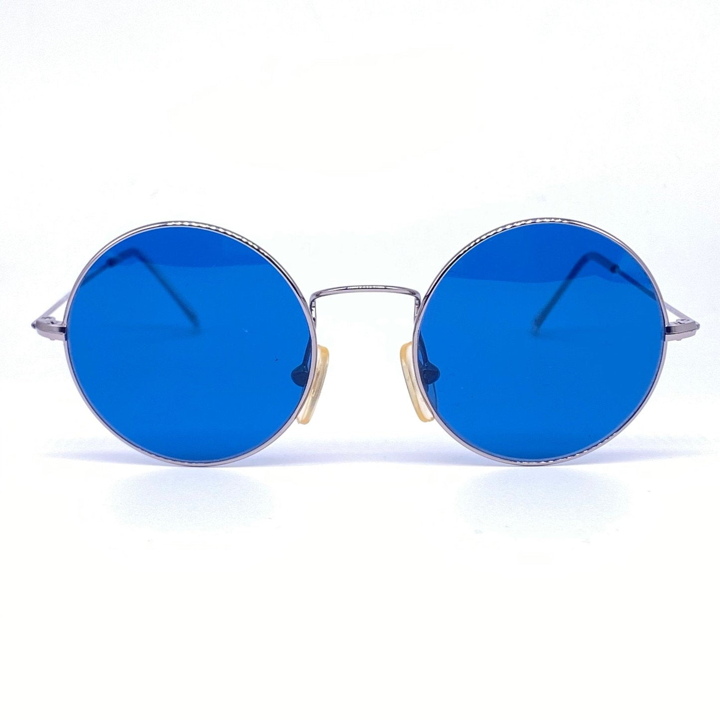 Finest quality round teashades sunglasses with tinted lenses, made in Italy by Planet 2000