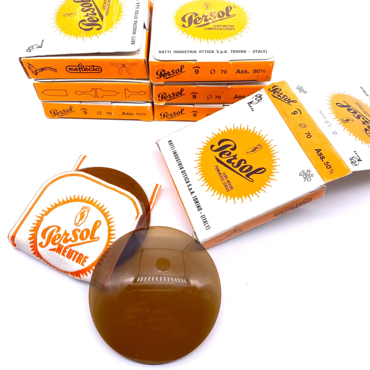 Persol Ratti spare crystal lenses coming in a variety of colors and protection %, new in box