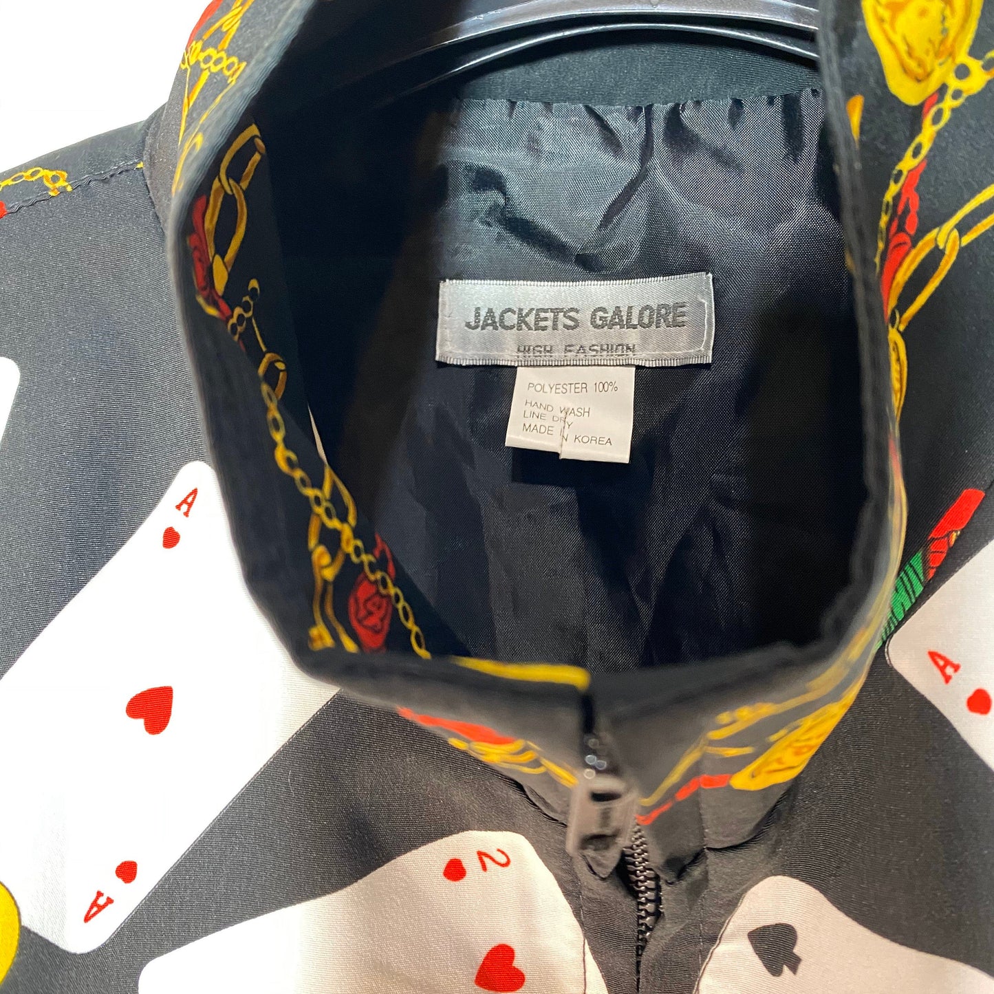 Outstanding Cards & Coins baroque windbreaker jacket, 90s mint condition